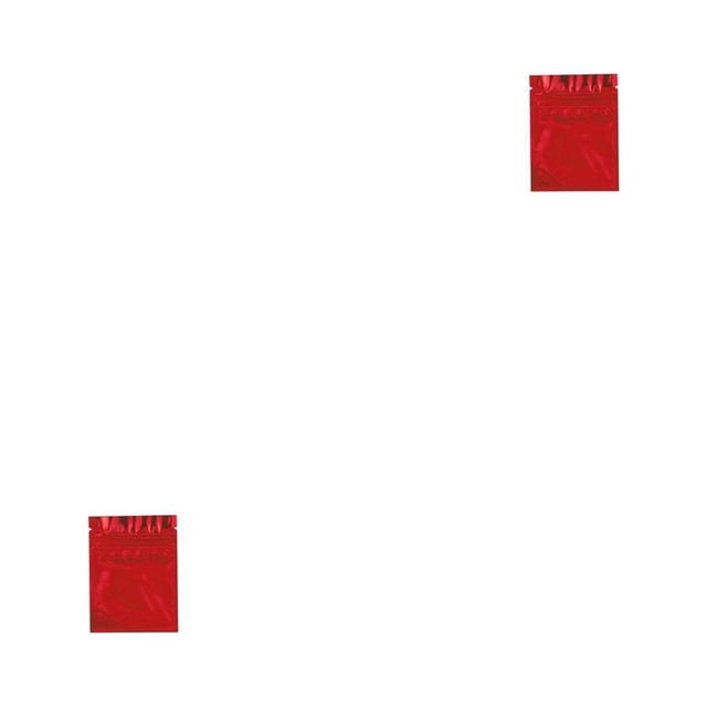 Bolsa de Papel de aluminio Inteprter 100 Uds Ziplock 7.5 x 10 cm Rojo 2Conjunto
