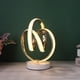 thumbnail image 4 of Luz de mesa LED en espiral moderna Luz de decoración de mesita de noche de metal con adaptador de EE. UU. (B) Likrtyny Lamparas Hogar Multifuncional, 4 of 9
