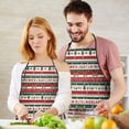 thumbnail image 4 of Red Christmas Deer and Tree Pattern Apron-Garden Aprons for Women with Pockets-Cotton Linen Waterproof Kitchen Cooking Gardening Aprons Adjustable for Kitchen,Cooking,BBQ and Salon 33"x27", 4 of 7
