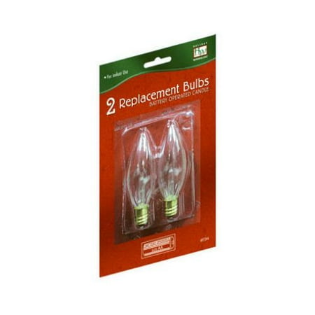 replacement bulbs for battery operated christmas candle 2 pk