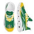 thumbnail image 1 of Zapatillas deportivas de diseño con la bandera de Dominica para mujer, cómodas zapatillas deportivas de plataforma con estampado de bandera, suela blanca, zapatos de punto con cuchillas., 1 of 6