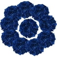 thumbnail image 2 of Fake Blue Hydrangea Artificial Flowers - Faux Silk Hydrangeas Flowers Heads with Stems Real Touch for Home Wedding Party Table Decor(Royal Blue,Pack of ), 2 of 5