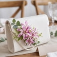 thumbnail image 4 of 11 Colors Mini Artificial Flower Picks 5Pcs | 3-Head Silk Faux Flowers for DIY Corsage, Wedding Bouquet & Floral Arrangement, Realistic Small Flower Stems for Crafts, 4 of 6