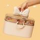 thumbnail image 3 of Caja de almacenamiento para accesorios para el cabello, organizador de joyas, vitrina con bandeja extraíble Blanco, 3 of 8