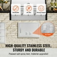 thumbnail image 3 of VEVOR BBQ Access Door, 24W x 17H Inch Single Outdoor Kitchen Door, Stainless Steel Flush Mount Door, Wall Vertical Door with Handle and vents, for BBQ Island, Grilling Station, Outside Cabinet, 3 of 9