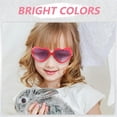 thumbnail image 5 of Girl Heart Flower Sunglasses,Heart Shaped Cute Glasses UV 400 Protection Outdoor Girl Boy Gifts Eyewear Sunglasses(3Pcs), 5 of 7