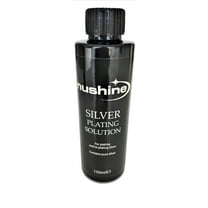 Nushine Silver Plating Solution 5.1 Oz (150ml) - Permanently Plate Pure Silver onto Worn Silver, Brass, Copper and Bronze (Ecofriendly Formula)
