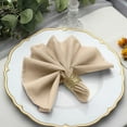 thumbnail image 6 of Balsa Circle 100 Pieces 17" Nude Polyester Luncheon Napkins Party Wedding, 6 of 8