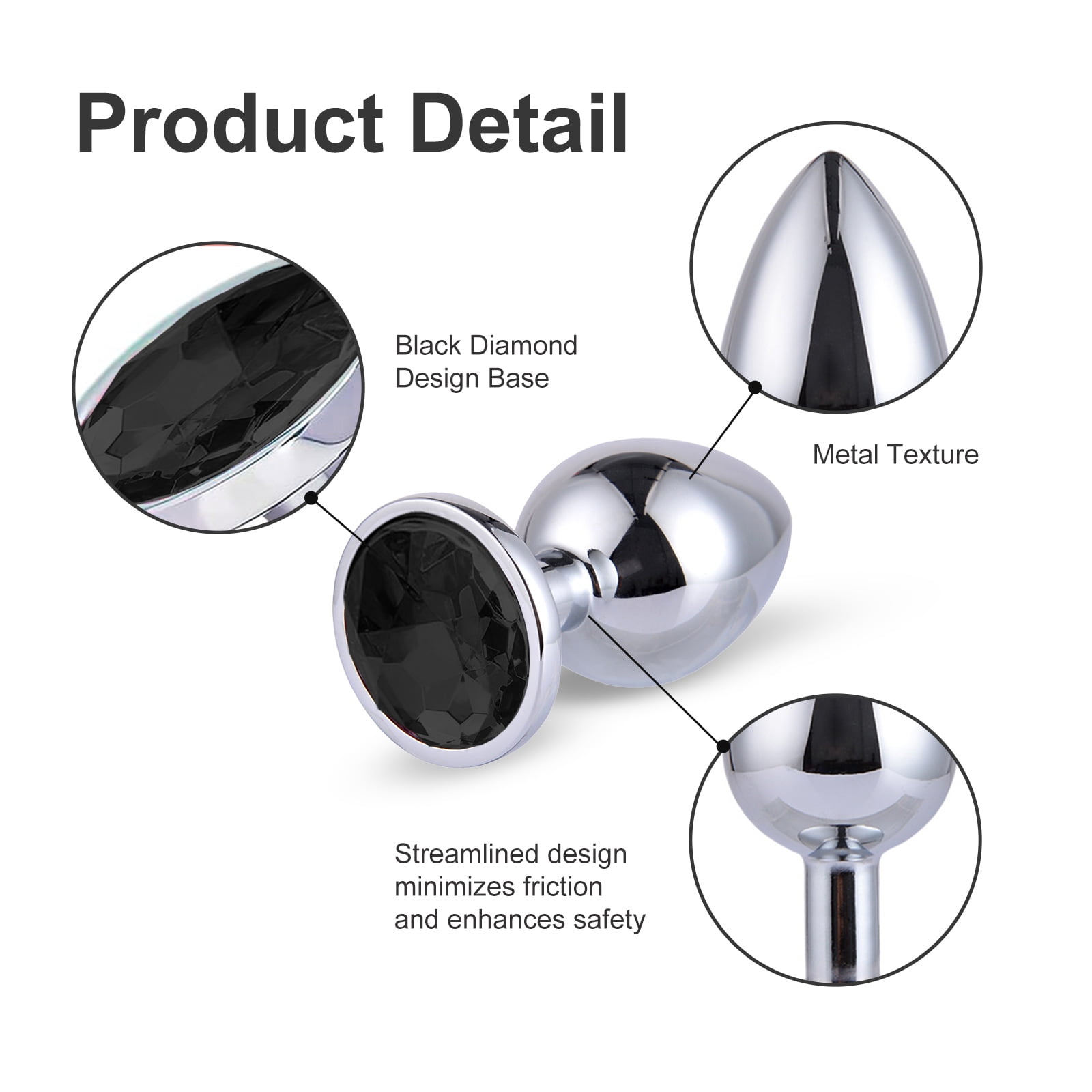 Obgado Butt Plug Anal Toys for Man Pack of 3 Anal Plug Adult Sex Toys for  Woman - Walmart.com