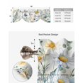 thumbnail image 5 of Tie Up Valance Curtain for Kitchen,Farm Daisy Flower Butterfly Rod Pocket Short Curtains Adjustable Tie-Up Shade Valances,Country Floral on Wood Window Treatment for Bathroom Living Room Bedroom, 5 of 8