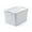 White, variant on Mouliraty Plastic Laundry Basket,With Silvery Handle,Collection And Transport Clothing Board Laundry Basket,Suitable For Families And Dorms,Can Also Organize Toys