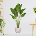 thumbnail image 3 of Adhesivo de pared de planta bonita verde en maceta creativa decoración de pared extraíble TUNC Sencillez, 3 of 5