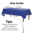 thumbnail image 6 of Exquisite 3 Count 54" x 108" Dark Blue Rectangular Flannel Backed Table Cover, 6 of 10