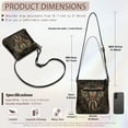 thumbnail image 7 of LedBack Boho Elephant Print Leather Satchel Bags for Women Crossbody Shoulder Handbag with Adjustable Strap Sling Messenger Bag Multiple Pockets Hobo Bag, Brown, 7 of 7