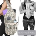 thumbnail image 4 of Yoga Mat Bag - Large Opening Long Tote Yoga Mat Carrier Holder Bag with Waterproof Wet Zipper Pocket and Drawstring Water Bottle Pocket - Yoga Bag Fit Most Size Mats, 4 of 6