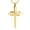 Gold, variant on Personalized Engrave Cross with Infinity Cremation Pendant Small Urns for Ashes Keepsake Urn Necklace