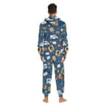 thumbnail image 4 of FORMRS Onesies Pajama for Adults Unisex Hoodie Winter Jumpsuit One Piece Sleepwear, Sizes S-2XL, Cartoon Mail Truck Pattern, 4 of 7