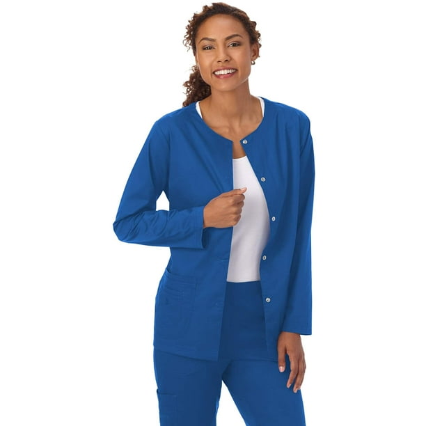 Scrub jacket cheap royal blue