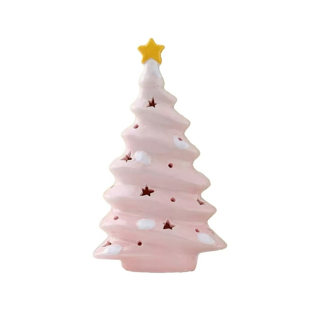 Small Christmas Tree Christmas Tree Ornaments, Ceramic Mini Christmas Tree Desktop Ornament Gift Tabletop Decor
