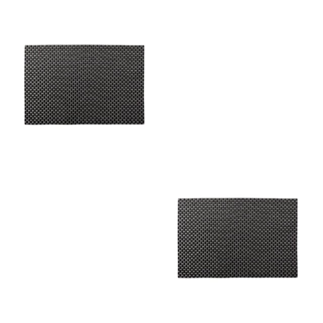 Wosthever Tapete de , suministros para el hogar, posavasos de PVC multiusos, soporte para vasos, accesorios impermeables para el hogar, Negro 2Conjunto