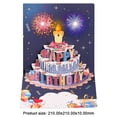 thumbnail image 3 of Tarjetas de felicitación de cumpleaños 3D, divertidas tarjetas de pastel de fuegos artificiales, novedad para mujeres, hombres y niños, 3 of 5