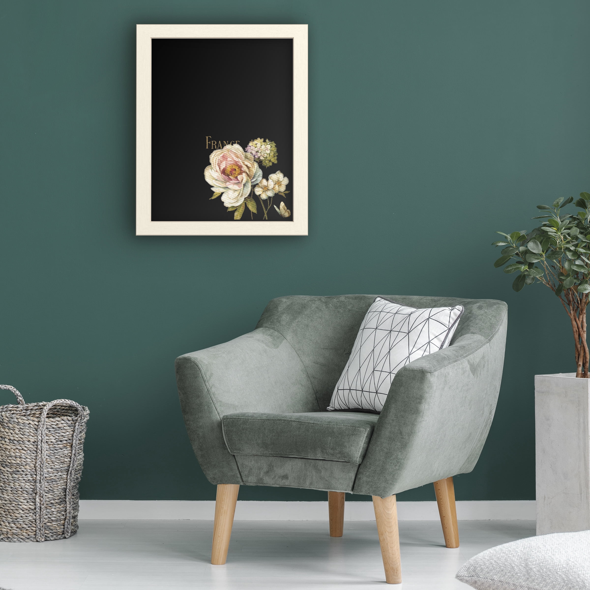 Trademark Fine Art 'Marche de Fleurs on Black' Chalkboard by Lisa Audit