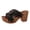 Black, variant on Womens Buckle Cr𝗈𝗌𝗌 Sandals Summer So𝗅id Color We𝖽ge Sandals Wide S𝗅ip on Chun𝗄𝗒 Slides V𝗂ntage Fashion Casual Sandalias Round Toe Mule Slippers