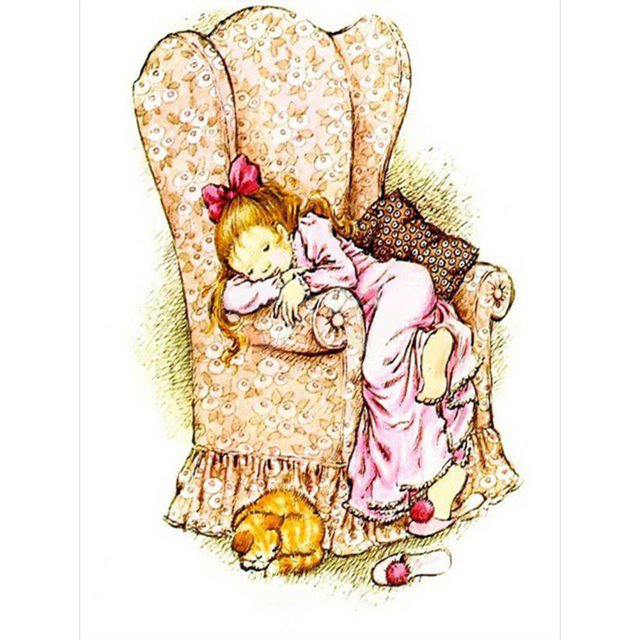 Diamond Painting (DB0597) 5D DIY Square Girl Character Kit 30x40cm (A3338) 40x50cm Hugtrwg Para estrenar
