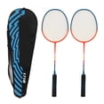 thumbnail image 2 of Badminton Racquets, Low Wind Resistance Cone Cover Reasonable Racket  T Joint Iron Alloy Double Rackets Badminton Racket Set  For Outdoor, 2 of 8