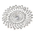 thumbnail image 2 of Large Crystal Flower Brooch, 2 of 3
