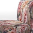 thumbnail image 4 of Designart "Carnations love expression II" Peach Floral Upholstered Accent Chair - Traditional Arm Chair For Living Room, 4 of 7