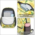 thumbnail image 4 of Lemon and Slice Yellow Pattern 17" School Backpacks for Teens,Waterproof Oxford Fabric,S-Shape Padded Straps for School,Travel,Hiking,Camping, 4 of 6