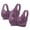 Purple, variant on Bra for Women 2PCs Front Snap Closure Bras Button Down Wirefree Bra Front Snaps Daily Bras