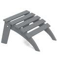 thumbnail image 1 of SOINMTY Folding Adirondack Ottoman, HDPE All Weather Adirondack Chair Footrest, Plastic Footstool for Adirondack Chairs, Wide Use, 1 of 7