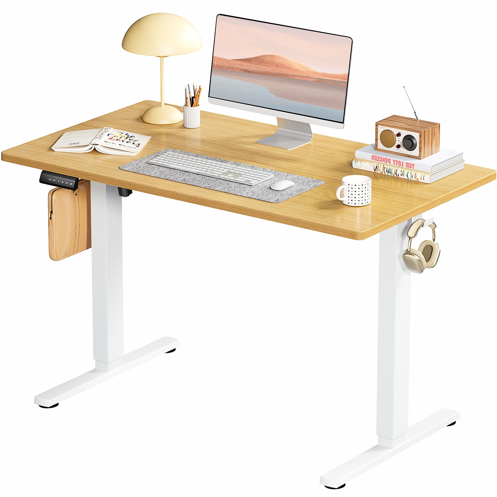 MAYEERTY 40" × 24" Lifting Computer Table Height Adjustable Standing Desk for Home Office