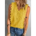 thumbnail image 3 of HOTAPEI Womens Tank Top Casual Sleeveless Tops Lace Tunic Tank Tops V Neck Summer Shirts Blouse, 3 of 7