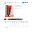 thumbnail image 2 of Gildan 18400 Modern Fit Adult Sweatpants -Black-4X-Large, 2 of 2