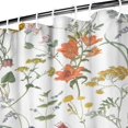 thumbnail image 4 of Watercolor Tropical Garden Floral Shower Curtain – Bright Botanical Aesthetic, 72x84 Inches, 4 of 5