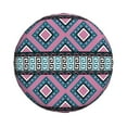 thumbnail image 2 of DouZhe Waterproof Spare Tire Cover, Vintage Tribal Style Pink Prints Adjustable Wheel Covers Fit for Jeep Trailer RV SUV Car, 17 inch, 2 of 7