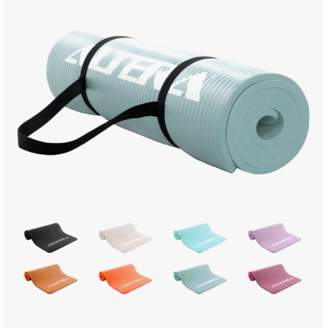 Tapete Ejercicio Altera Yoga Mat 10mm Grueso Pilates Modelo Azul
