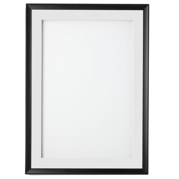 24 x 36 Black Aluminum Poster Frame with Swing Open Front, White & Black Mat Boards Included