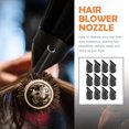 thumbnail image 1 of Raindrops 12 Pcs Embout de Sèche-Cheveux Noir Pc Outil de Coiffure Réduit l'Impact des Cheveux pour une Finition Lisse, 1 of 4