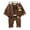 Brown, variant on Hwmodou Toddler Boys Holiday Outfit Sets Thermal Outfit Childrens Hooded Sleeveless Vest Suit Baby Winter Three Piece Outfits Child Long Sleeve Sweatshirt Trousers Sets Baby Boy Clothes,6M-4Y