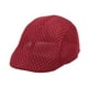 thumbnail image 3 of Boina plana de malla para hombre Rojo, 3 of 9