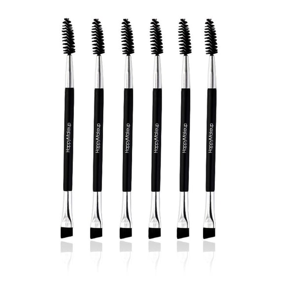 1PC Beauty Makeup Wood Handle Eyebrow Brush and Comb Double Ended Design for Brows