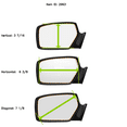 thumbnail image 5 of Fits 03-07 Inf G35 Coupe, Left Driver Replacement Mirror Glass Lens with Adhesive, USA (Does NotFits The Sedan), 5 of 6