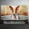 thumbnail image 2 of Ibizan Hound Dog Canvas Bathroom Décor - Unique Bath Wall Decor - Modern Canvas Bathroom Wall Art - Room Decor - Bathroom Decorations - Restroom Sign - Wall decor living room, 2 of 4