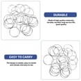thumbnail image 3 of Miangastore Curtain Rings Silver 24Pcs 2.2In Iron Pleated Style Curtains, 3 of 8