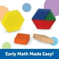 thumbnail image 2 of Learning Resources Wooden Pattern Blocks, 250-piece Math Set, Math Toys for Kids Ages 3+, 2 of 6