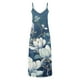 thumbnail image 4 of Puntoco Vestidos Mujer Moda Elegante Verano Casual Sólido V-Cuello Camis Vestido Largo Sin Mangas, 4 of 5